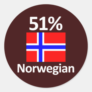 51% Noors Ronde Sticker
