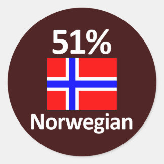 51% Noors Ronde Sticker