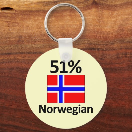 51% Noors Sleutelhanger (Voorkant)