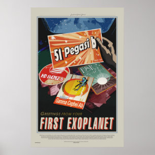51 Pegasi b Tour - Poster van het exoplanet Travel