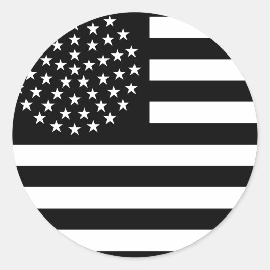 51 Star US-vlag Ronde Sticker (Voorkant)