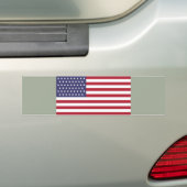 51 stervlag van de Verenigde Staten van Amerika (V Bumpersticker (Op auto)