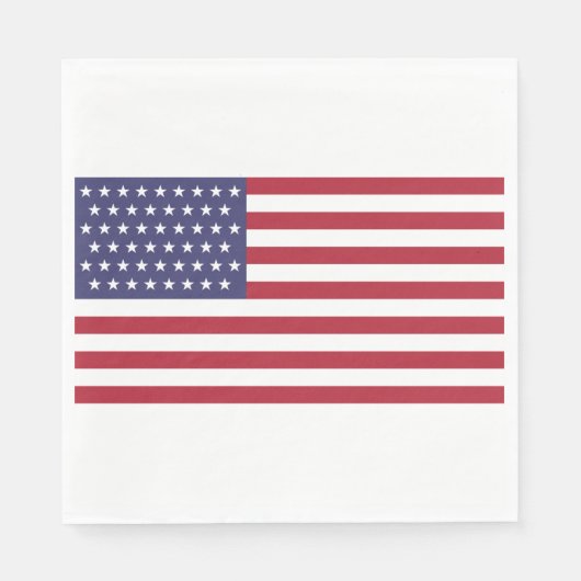 51 stervlag van de Verenigde Staten van Amerika (V Servet (Voorkant)