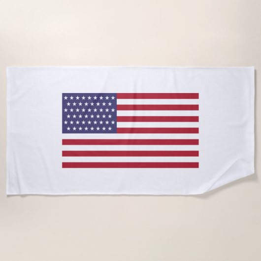 51 stervlag van de Verenigde Staten van Amerika (V Strandlaken (Voorkant)