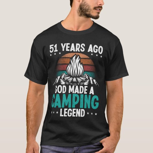51 Year Old Camping Legend Scout 51Birthday Camper T-shirt (Voorkant)