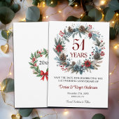 51e bruiloft Jubileum winter Save The Date