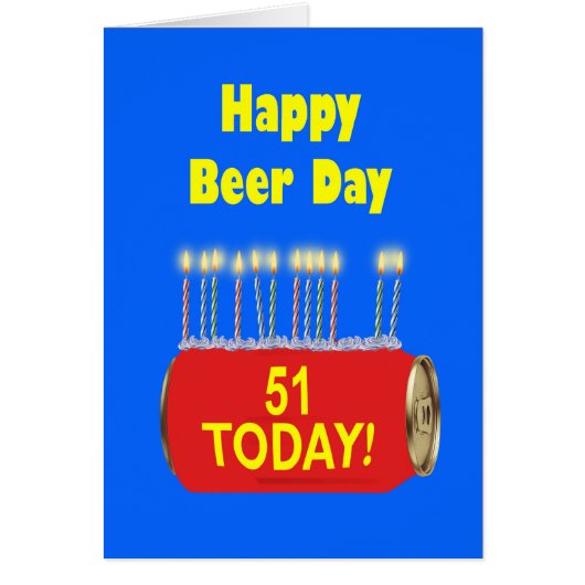 51e Happy Beer Day Verjaardag (Voorkant)