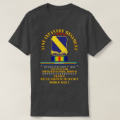 51e Infanterieregiment I dient Frankrijk WOI T-shirt (Design voorkant)