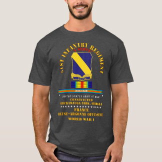 51e Infanterieregiment I dient Frankrijk WOI T-shirt