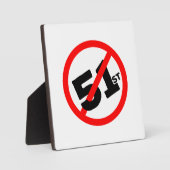 51e staat geen weg fotoplaat (Voorkant)