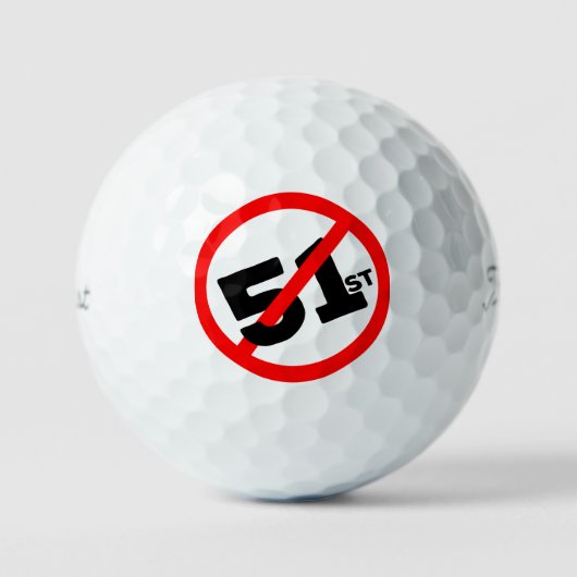 51e staat geen weg golfballen (Voorkant)