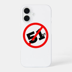 51e staat geen weg iPhone 16 hoesje