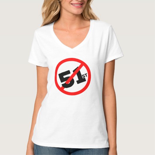 51e Staat Nee T-shirt (Voorkant)