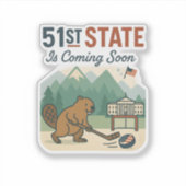 51e State Beaver Hockey Canada Verenigde Staten Vl Sticker (Voorkant)