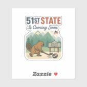 51e State Beaver Hockey Canada Verenigde Staten Vl Sticker (Vel)