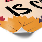 51e State Patriotic Moose Humor Herfst Gift Perfect Poster (Hoek)