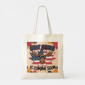 51e State Patriotic Moose Humor Herfst Gift Tote Bag (Achterkant)