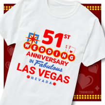 51e trouwdag Fabulous Las Vegas-koppel