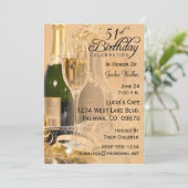 51e uitnodiging van de Birthday Party (Staand voorkant)