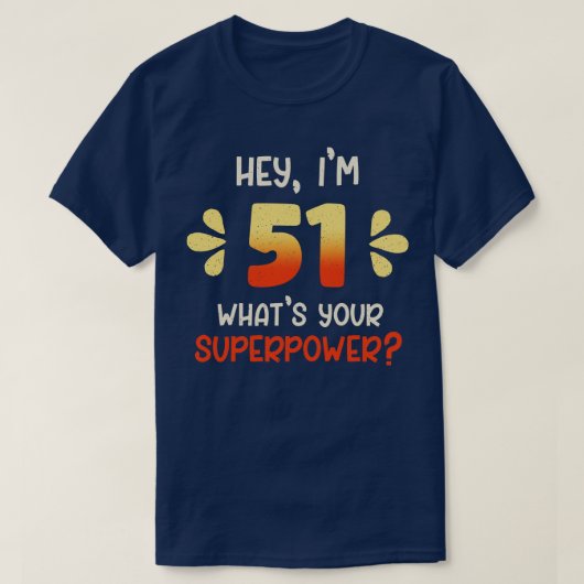51e verjaardag 3 t-shirt (Design voorkant)