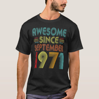 51e verjaardag 51 jaar oud Geweldige sinds septemb T-shirt