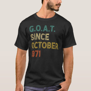 51e verjaardag 51 jaar oude geit sinds oktober 197 t-shirt