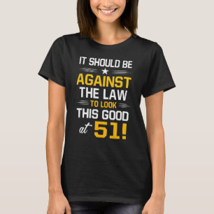 51e verjaardag 51 jaar Oude Mannen van de geboorte T-shirt