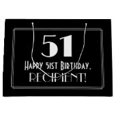 51e verjaardag: Art Deco geïnspireerde stijl "51", Groot Cadeauzakje