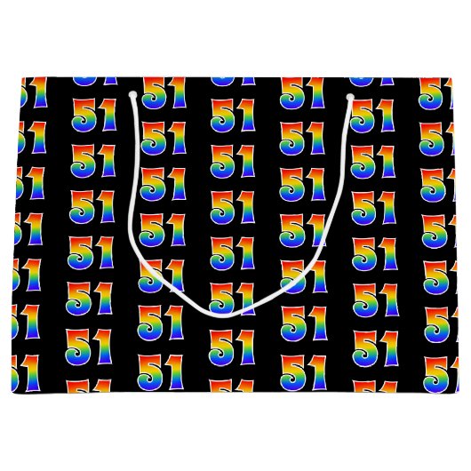 51e verjaardag: Fun Rainbow Event Nummer 51 Patroo Groot Cadeauzakje (Voorkant)