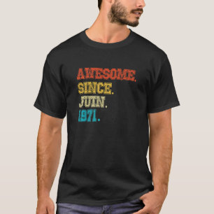 51e verjaardag Geweldige sinds februari 1971 51 ja T-shirt
