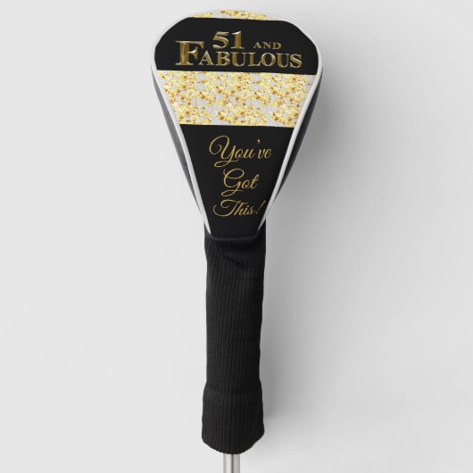 51e verjaardag golfheadcover (Voorkant)