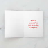 51e verjaardag: Het liefhebbende Kunstpatroon, Reg Kaart (Binnen)