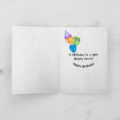 51e verjaardag kaarsen kaart (Binnen)