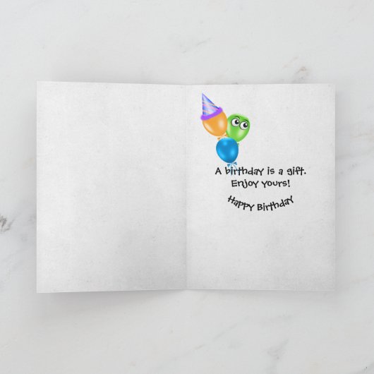 51e verjaardag kaarsen kaart (Binnen)