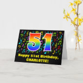 51e verjaardag: Kleurrijke muzieksymbolen & Regenb Kaart (Gele Bloem)