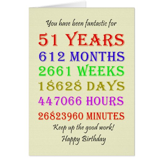 51e verjaardag Mijlpalen (Voorkant)