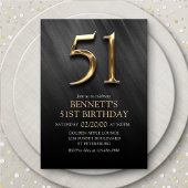 51e verjaardag uitnodiging