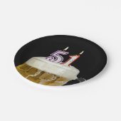 51e verjaardagsbier met kaarsje papieren bordje (Gekanteld)