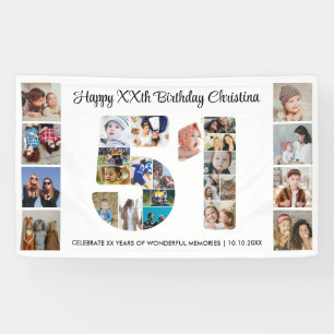 51e verlichtingspartij Nummer 51 Fotocollage Spandoek