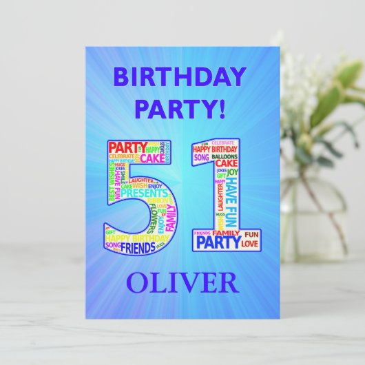 51st de Uitnodiging van de Partij van de Geboorted (Staand voorkant)