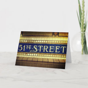 51st Street, Manhattan, NYC Bedankkaart