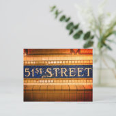 51st Street, Manhattan, NYC Briefkaart (Staand voorkant)