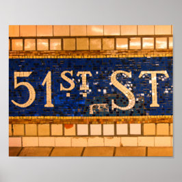  51st Street, Times Square, Manhattan, NYC Poster