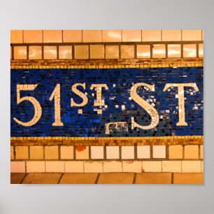 51st Street, Times Square, Manhattan, NYC Poster