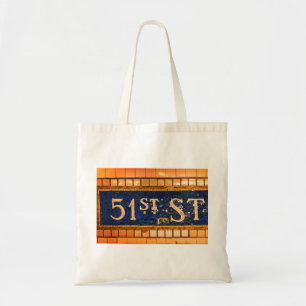 51st Street, Times Square, Manhattan, NYC Tote Bag