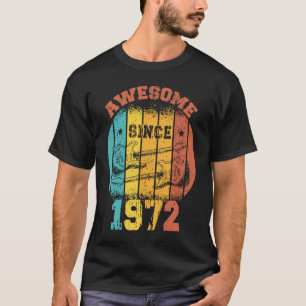 51ste 1972 Retro 51 jaar oud Guit T-shirt