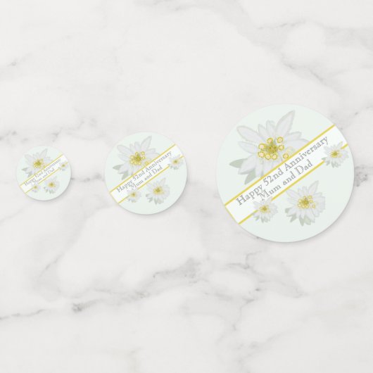 51ste bruiloft Jubileum Confetti (Voorkanten)