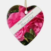 51ste bruiloft Jubileum Keramisch Ornament (Rechts)