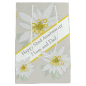 51ste bruiloft Jubileum Medium Cadeauzakje (Achterkant)