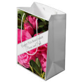 51ste bruiloft Jubileum Medium Cadeauzakje (Achterkant Gekanteld)